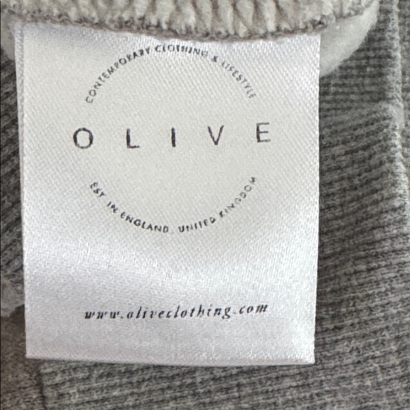OLIVE Layered Collar Fleece Sweatshirt, Grey OS - Picture 10 of 12